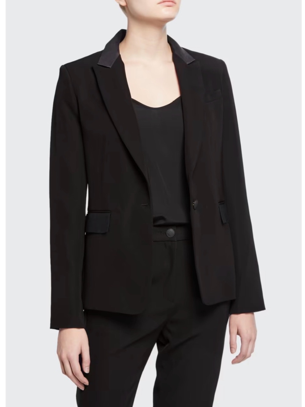 rag & bone Black Notch-Lapel Women's Blazer